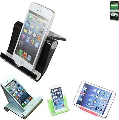 Produktbild von K-S-Trade Handy-Ständer kompatibel mit doro 8035 faltbarer Tischständer Smartphone Tablet Halterung Reise