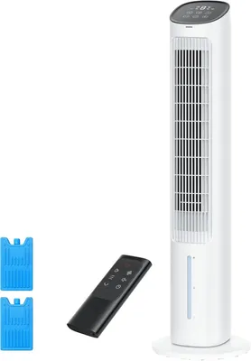 Image de Refroidisseur d'air - Ventilateur évaporatif - Tour de refroidissement - Ventilateur de 40 pouces - Refroidisseur par évaporation - avec refroidissement par eau - Silencieux