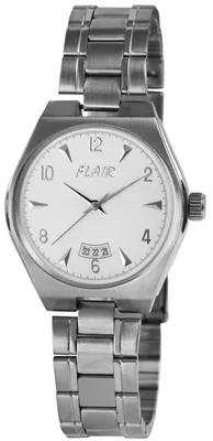 Produktbild von Flair Herrenuhr mit Edelstahlarmband, 5 bar