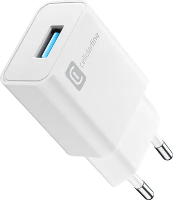 Immagine prodotto di Cellularline ACHUSB18WSMLW Caricabatterie per dispositivi mobili Universale Bianco AC Interno