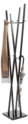 Produktbild von Kleiderständer Garderobenständer Kleiderstange Garderobe VITUS Metall schwarz lackiert