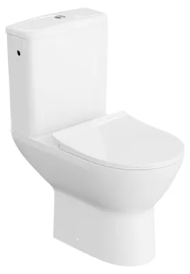 Produktbild von Lavita | WC-Kompakt Lenti, Stand-WC Tiefspüler, platzsparend, pflegeleicht, Sanitärkeramik, Weiß