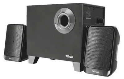 Zdjęcie produktu dla Trust Evon, 2.1 kan., 15 W, Uniwersalne, Czarny, 30 W, Drewno