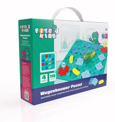 Produktbild von Fits4Kids Maze Puzzle Brettspiel – 118 Aufgaben, STEM Spielzeug