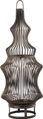 Produktbild von PTMD - Laterne Yaren - Gold - 23x23x60cm