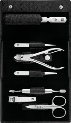 Produktbild von ZWILLING Maniküre-Set 7-teilig, Nagelpflege, Schwarz, Classic