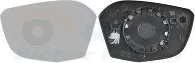 Image de VAN WEZEL Verre de rétroviseur, rétroviseur extérieur * HAGUS * gauche 0989837