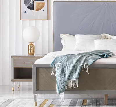 Immagine prodotto di Letto in pelle letto matrimoniale grigio 180x200 letti imbottiti struttura letto matrimoniale