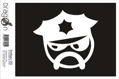 Produktbild von Aufkleber / Autoaufkleber - JDM / Die cut / Auto / OEM - JDM Cop - 120X110 mm schwarz - Heckscheibe / Heckscheibenaufkleber