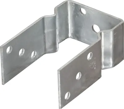 Zdjęcie produktu dla vidaXL Wsporniki słupków 12 sztuk srebrne 9×6×15 cm Stal ocynkowana