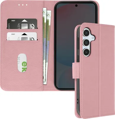 Produktbild von Avizar, Kunstlederetui mit Standfunktion Samsung Galaxy S24 FE, Champagnerrosa