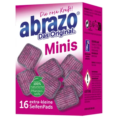 Produktbild von abrazo Seifenpads Mini's 1 x 16 Stück extra-klein