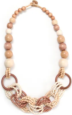 Produktbild von Kurze Kette Runa aus Holzperlen von collezione alessandro