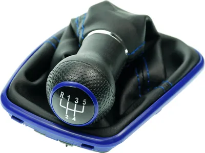 Produktbild von Schaltsack Schaltmanschette Naht Blau Schaltknauf für VW Golf 4 IV VW Bora + Rahmen Blau 12 mm