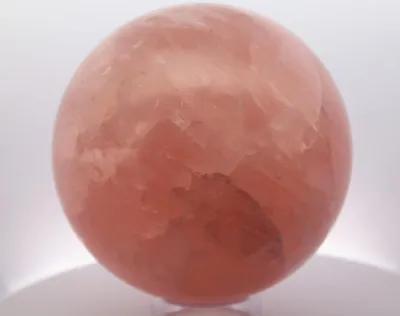 Produktbild von Rosenquarz Edelstein Kugel 120mm rosa Edelstein Top 2270g