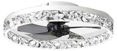 Immagine prodotto di Ventilatore da soffitto, telecomando, 6 velocità di raffreddamento, BIANCO