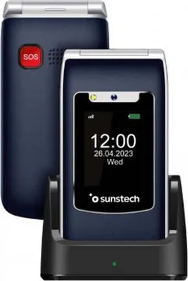 Produktbild von Sunstech CELT23BL, Klappgehäuse, Dual-SIM, 6,1 cm (2.4"), 0,3 MP, 1100 mAh, Blau