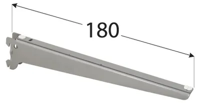 Produktbild von INTEGRI Weiss Regalträger L+R 180mm Paar Garderobensystem Schwerlast Konsole