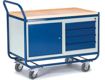 Produktbild von Rollcart Montagewagen mit Stahl- und Schubladenschrank