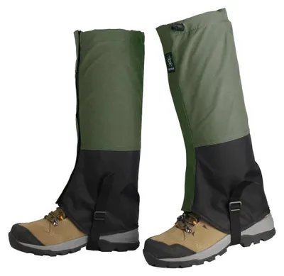 Produktbild von Wasserdichte Gamaschen - Beinschützer für Wandern & Ski - Schnee- und sanddicht - Ultraleichtes Nylon - Verschleißfest - Unisex - Armeegrün