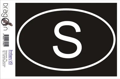 Produktbild von Aufkleber / Autoaufkleber - JDM / Die cut / Auto / OEM - Schweden S - 110x70 mm gold - Heckscheibe / Heckscheibenaufkleber