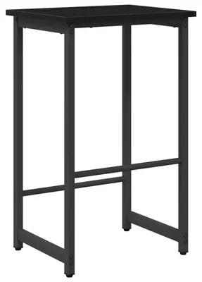 Productafbeelding van vidaXL Barkruk, zwart, eikenlook, 40 x 32 x 64 cm, houtvezel