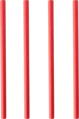 Produktbild von Papstar Cocktail Trinkhalme rot