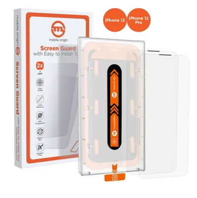 Image de Mobile Origin Screen Guard iPhone 12 Pro / 12 avec applicateur 2 packs