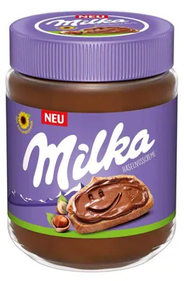 Obrázek produktu pro Milka lískooříšková krémová pomazánka s plnou chutí lískových oříšků 600g