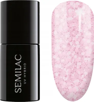 Produktbild von SEMILAC Nagellack 491 Crushed Ice Erdbeereis