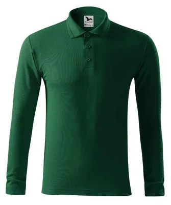 Immagine prodotto di Malfini - Polo da uomo, piqué, maniche lunghe PP10025 (S) (verde scuro)