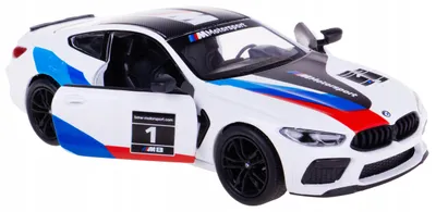 Produktbild von Kinsmart BMW M8 Competition Coupe Modellauto 1:38 Weiß