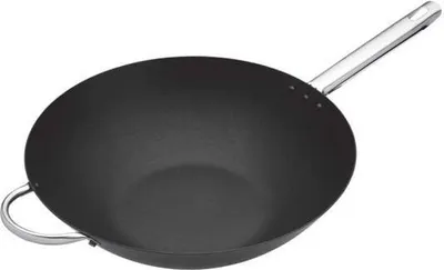 Immagine prodotto di Wok Acciaio al carbonio, 35,5 cm - Masterclass Professional