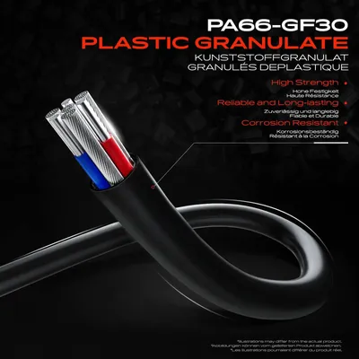 Immagine prodotto di Sensore ABS - Sensore di velocità ruota anteriore sinistro - Sensore Hall a 2 poli - Cavo di 119 cm - Codice OEM 46520005