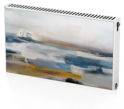 Produktbild von Abstrakte Kunst – Magnetische Heizkörperabdeckung – 100x60 cm – Magnet Heizkörperabdeckung – 3D Würfel – Heizkörperverkleidung – Magnetische Wandverkleidung – Wetterfest