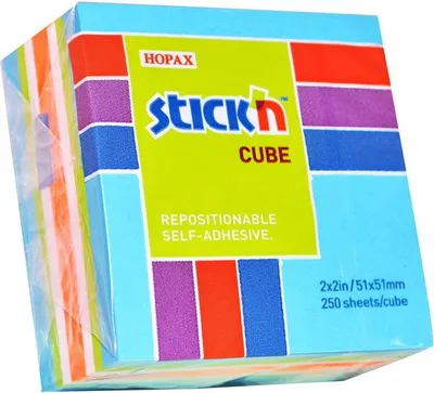 Produktbild von Haftnotizen Hopax - 51 x 51 mm / 250 Zettel / Mix blau