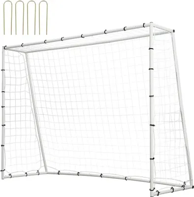 Obrázek produktu pro Fotbalový odrazový můstek - Odrazová branka - Odrazová stěna - 242x184cm - Nastavitelný