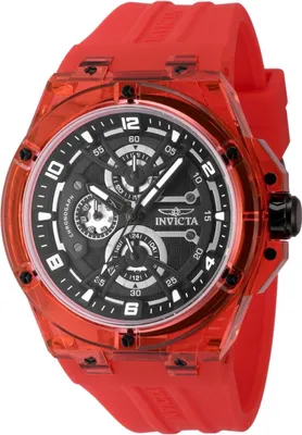 Obrázek produktu pro Invicta Racing 48810 Pánské Hodinky - Quartz Hnutí - Plast s Černým Ciferníkem - 46 mm