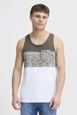 Produktbild von SOLID SDSion Herren Tank Top mit Streifen und Rundhalsausschnitt aus 100% Baumwolle