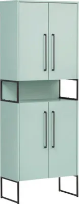 Produktbild von Hochschrank Möbelpartner Limone BxHxT 65,2 x 183,4 cm x 33,1 cm Frontfarbe mintgrün