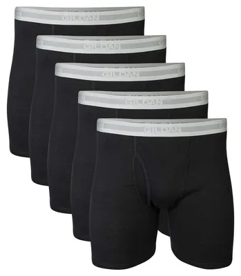 Productafbeelding van Gildan heren onderbroeken, boxershorts, multipack, retroshorts, zwart (5-pack)