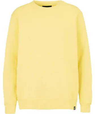 Image de Cottover - Sweat-shirt "Key" pour hommes/femmes, modèle unie, col rond, référence ET807 (Taille S) (Jaune clair)