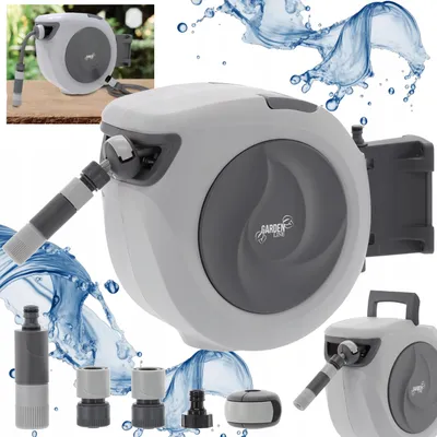 Obrázek produktu pro Automatický naviják zahradní hadice s hadicí, cívka 15 m