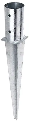 Einschlag-Pfostenfuß Ø81 mm, feuerverzinkt, für Holzpfosten