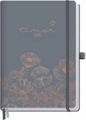 Produktbild von Chäff-Timer Premium 23/24 18 Monate A5 [Poppy]