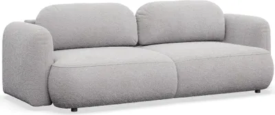 Produktbild von Selsey Tvoya – 3-Sitzer Schlafsofa mit Bouclé-Bezug, Hellgrau