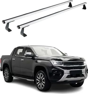 Image de Barres de toit longitudinales pour VW Amarok mk2 2022-2025 Alu Gris 2x