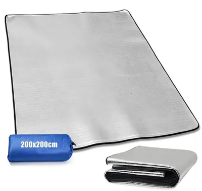 Immagine prodotto di Solidchoice - Tappetino isolante in alluminio, 200 x 200 cm, per campeggio