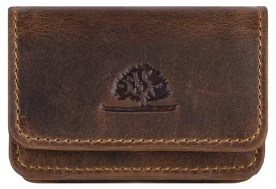 Zdjęcie produktu dla Greenburry Vintage 1680-25/BR Mini portfel skórzany z kieszenią na monety brązowy