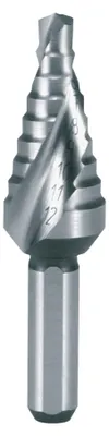 Immagine prodotto di RUKO Trapano a gradino HSS scanalato a spirale con taglio trasversale corto Ø 4 - 12 mm - 101061